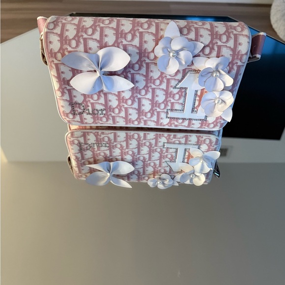 Dior Pink and White Crossbody Bag - Picture 1 of 10